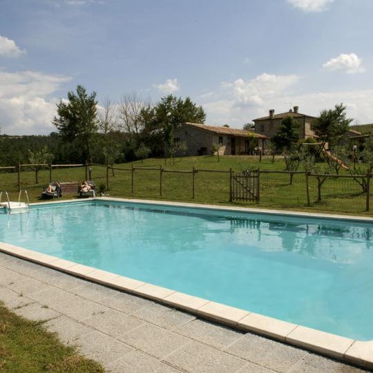 Swimming pool in the countryside